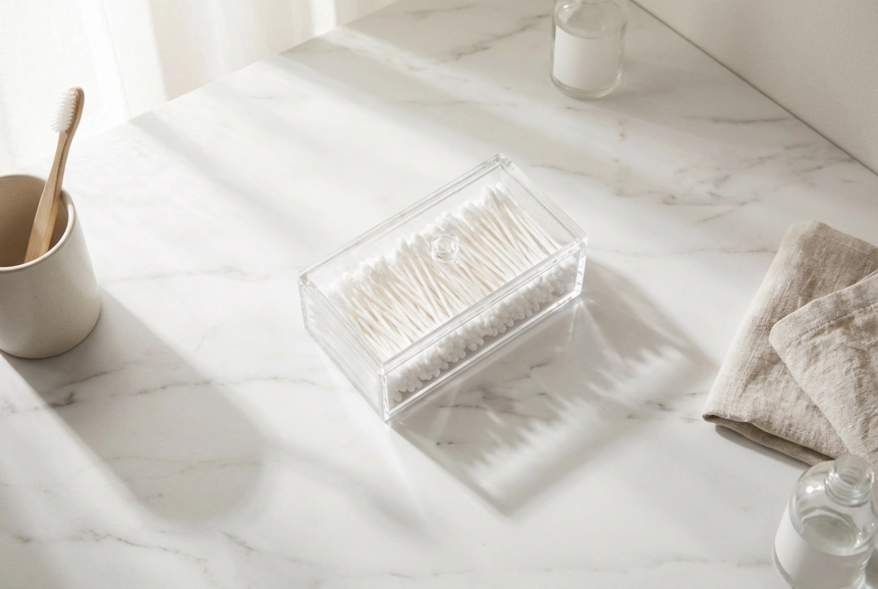 පුළුන් කූරු (Cotton Swabs) නිසි ලෙස පිළිවෙළකට තබා ගැනීම සඳහා සැලකිය යුතු කරුණු