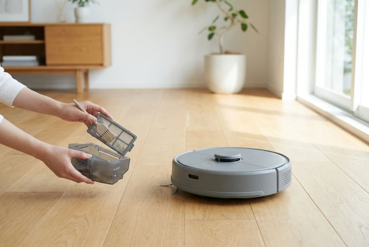Kako čistiti robotske sesalnike, da ne izgubijo sesalne moči