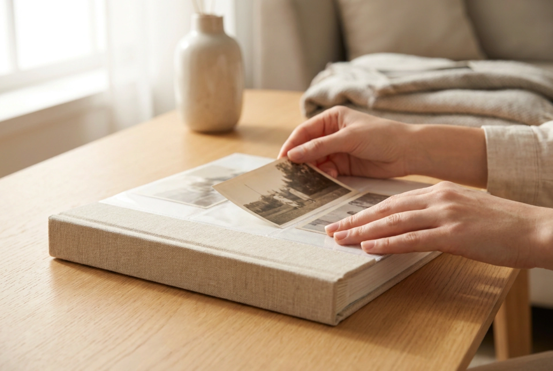 Kako organizirati fotografije v personaliziranem albumu z žepki